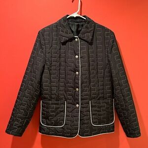 ENSIGN Collection Black Quilted Jacket Size S